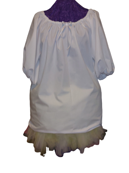 Blouse - Peasant, White, for Sissy, Lolita, Adult Baby, Cross Dresser, for Party, Casual