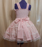 Sundress - Fresh gingham dress, Sissy, Lolita, Adult Baby, Cross Dresser, Custom Made, for Party, Casual