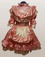 Lovely Sissy Dress, Apron, Ties, Lolita, Cross Dresser, Custom Made, for Party, Celebration