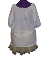 Blouse - Peasant, White, for Sissy, Lolita, Costume, Rave, Cosplay