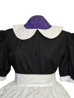 Maid Cotton Dress with Apron, Sissy, Lolita, Costume, Rave, Cosplay