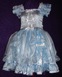 Darling Satin Dress with organza, bows, Sissy, Lolita, Costume, Rave, Cosplay
