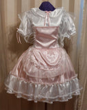 Divine Satin Dress, Apron, Peter Pan collar, sissy, lolita, costume, rave, cosplay