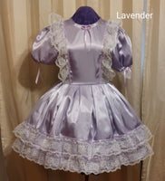 Fancy Satin Dress, Sissy, Lolita, Costume, Rave, Cosplay