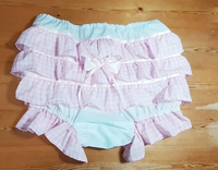 Panties - Gingham undies, diaper cover, adult, sissy, lolita