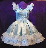 Sundress - Satin Dress, Lace, Ribbon, Sissy, Lolita, Costume, Rave, Cosplay