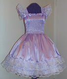 Sundress - Satin Dress, Lace, Ribbon, Sissy, Lolita, Costume, Rave, Cosplay