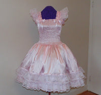 Sundress - Satin Dress, Lace, Ribbon, Sissy, Lolita, Costume, Rave, Cosplay