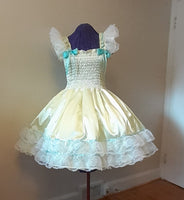 Sundress - Satin Dress, Lace, Ribbon, Sissy, Lolita, Costume, Rave, Cosplay
