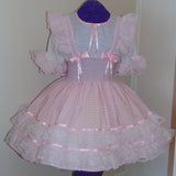Schoolgirl Gingham Dress, Sissy, Lolita, Costume, Rave, Cosplay