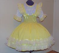 Schoolgirl Gingham Dress, Sissy, Lolita, Costume, Rave, Cosplay