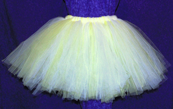 Tutu Skirt - Lemon Meringue - light yellow, Adult, Sissy, Lolita, Costume, Rave, Cosplay